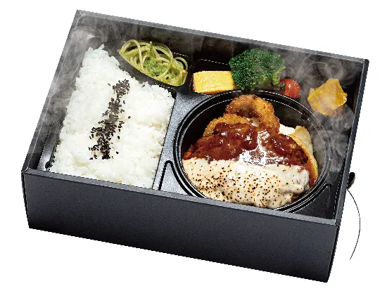 温まる!ハンバーグ弁当 とろけるチーズデミグラスソース