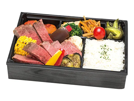 ブラックアンガス牛(180g)のビックステーキ弁当 